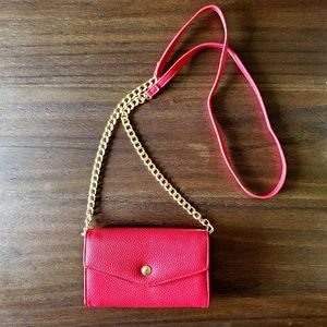 Francesca's Red Cross-body Clutch